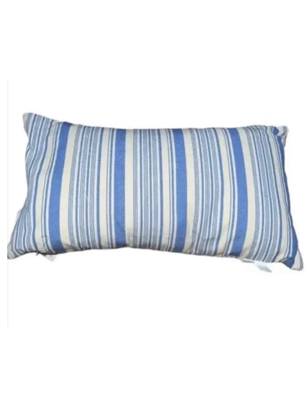 Rae Dunn You Me And The Sea Pillow 14x24 Blue Stripe Coastal Beach Decor NWT